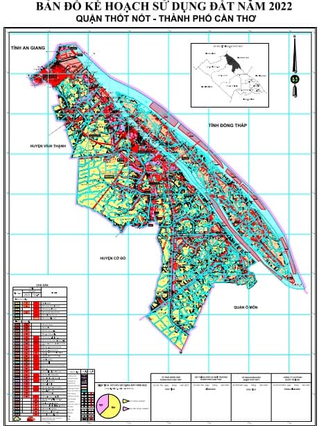 Bản đồ quy hoạch sử dụng đất Quận Thốt Nốt đến năm 2030