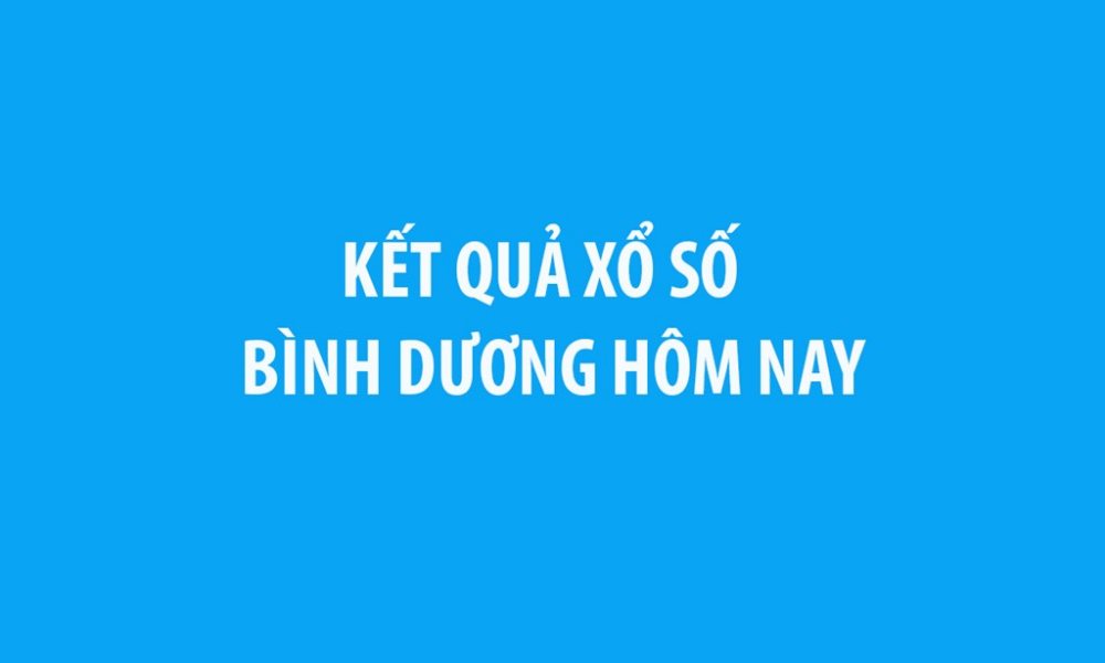 Kết quả xổ số Bình Dương hôm nay ngày 26/6/2026 - XSBD 26/6