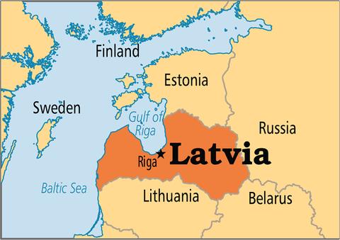 Bản đồ hành chính nước Latvia (Latvia Map) khổ lớn 2022