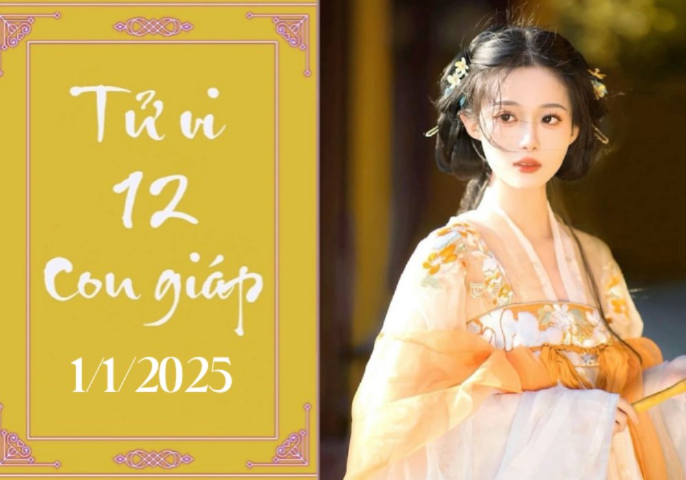 Tử vi 12 con giáp ngày 1/1/2025: Dần nóng vội, Mùi ổn định