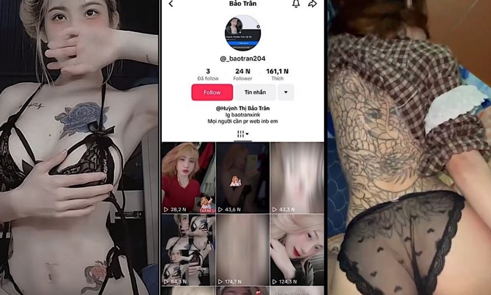 [Hot Scandal] Tiktoker Bảo Trân 2k4 cố lộ clip để live app, chát show body cực nuột