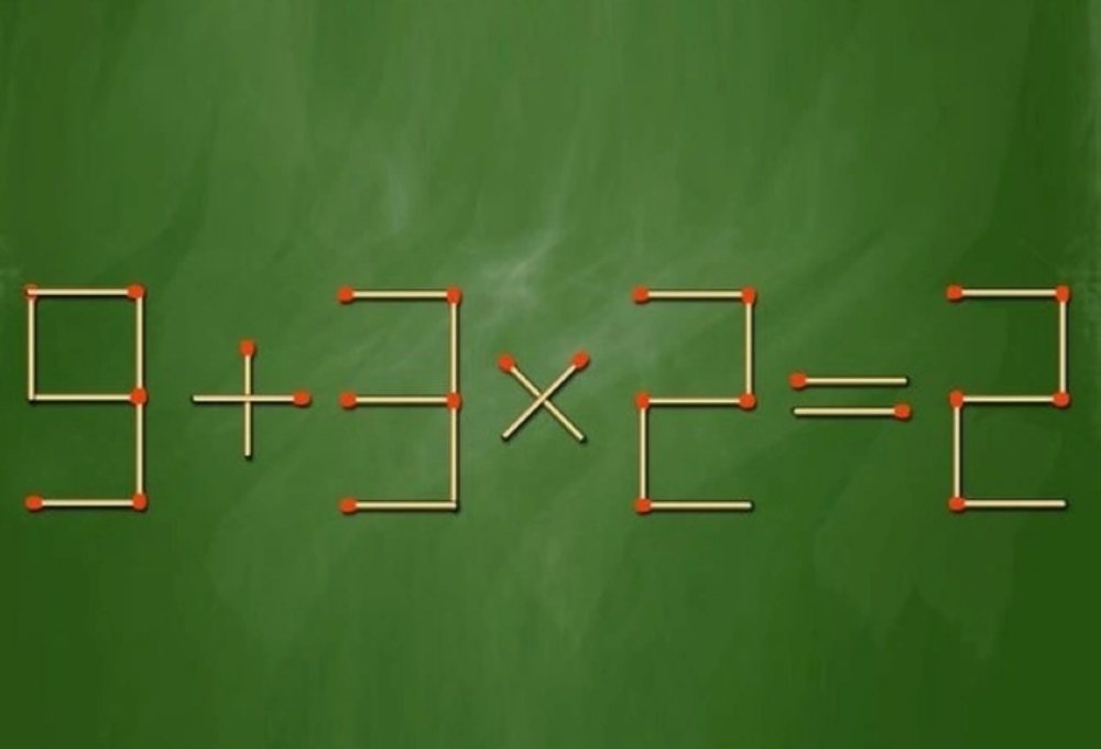 Di chuyển một que diêm để phép Toán thành đúng, bạn làm trong bao lâu?