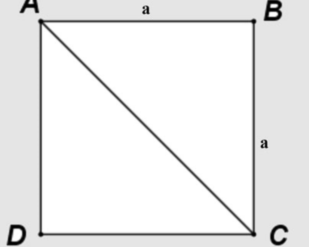 Công thức tính đường chéo hình vuông, đường chéo hình chữ nhật