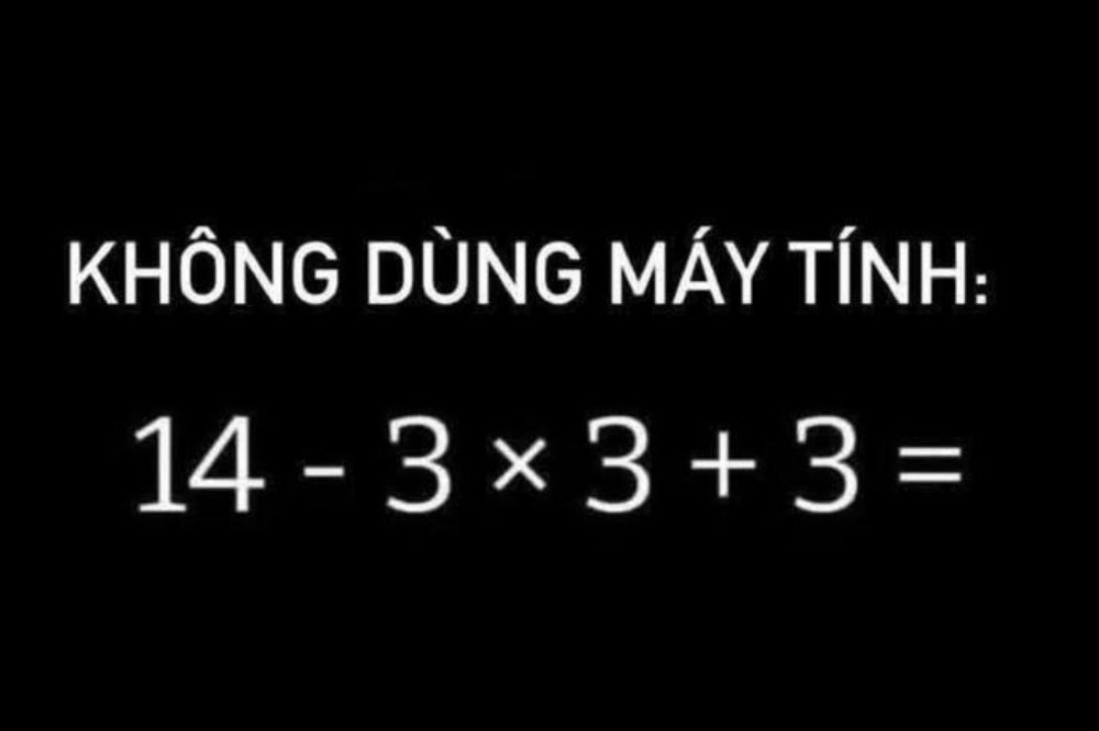 Không dùng máy tính, bạn có tìm ra đáp án câu đố Toán học này?