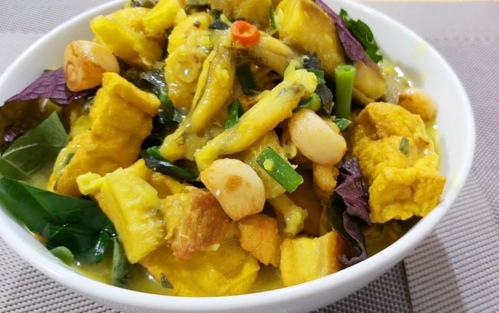 Cách làm ếch nấu chuối đậu thơm ngon