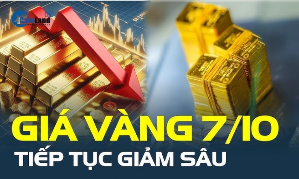 Giá vàng hôm nay 7/10: Tiếp tục giảm