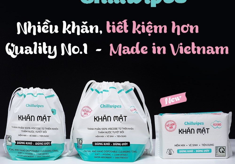 [Review] Khăn mặt khô Chillwipes dùng 1 lần lau khô, lau ướt