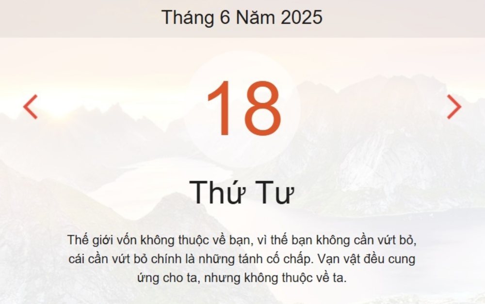 Âm lịch hôm nay 18/6 chính xác nhất - lịch vạn niên ngày 18/6/2025