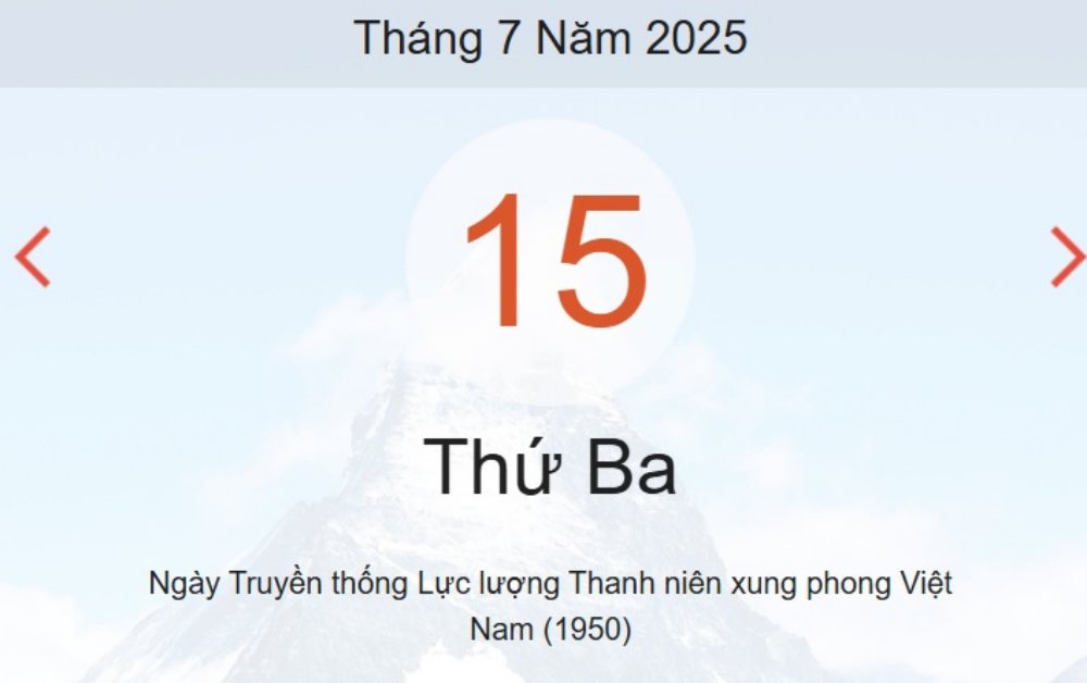 Lịch âm hôm nay 15/7/2025: Xem lịch âm, ngày tốt xấu và giờ hoàng đạo