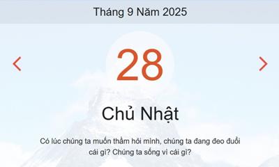 Lịch âm 28/9 – Xem âm lịch ngày 28/9