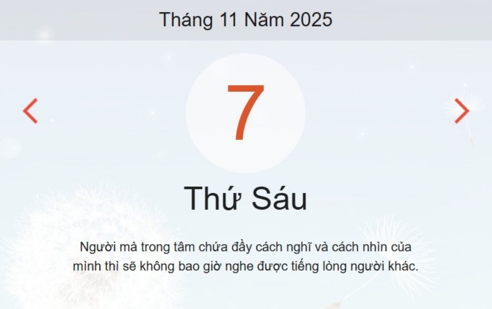 Lịch âm 7/11 – Xem âm lịch ngày 7/11