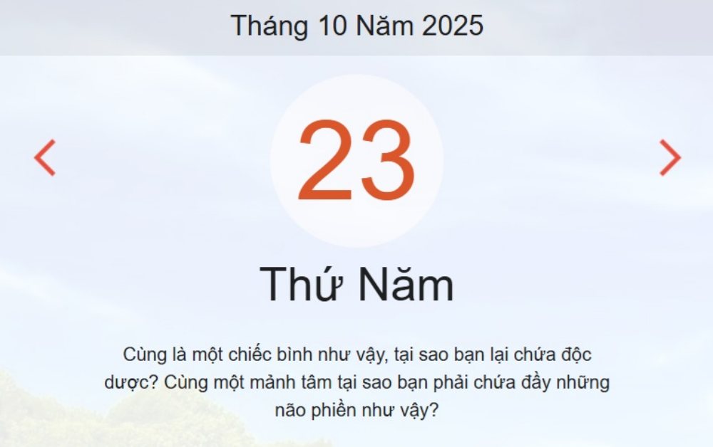 Lịch âm 23/10 – Xem âm lịch ngày 23/10