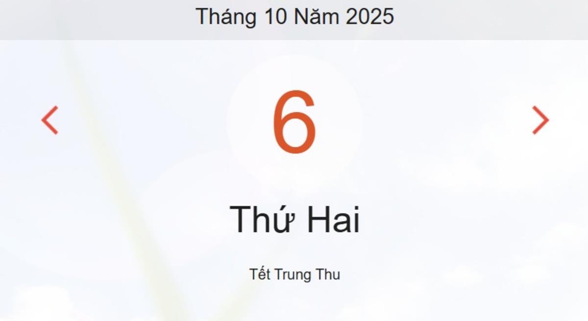Lịch âm 6/10 – Xem âm lịch ngày 6/10