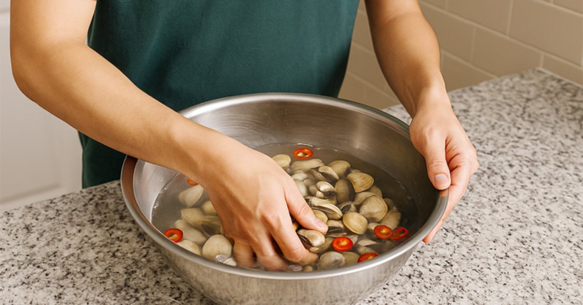 Mẹo làm ngao sạch cát nhanh nhất