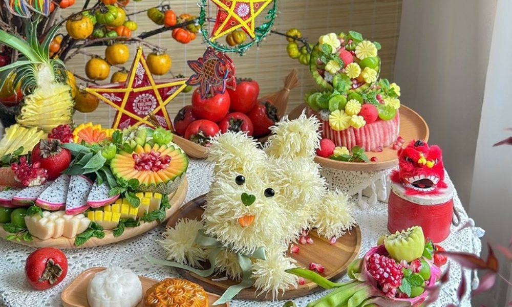 Mâm cỗ trông trăng đêm Trung thu gồm những gì?