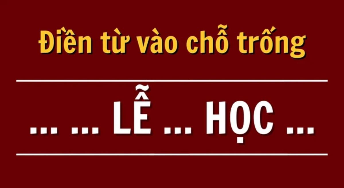 Chỉ ai rành chữ nghĩa mới tìm ra lời giải