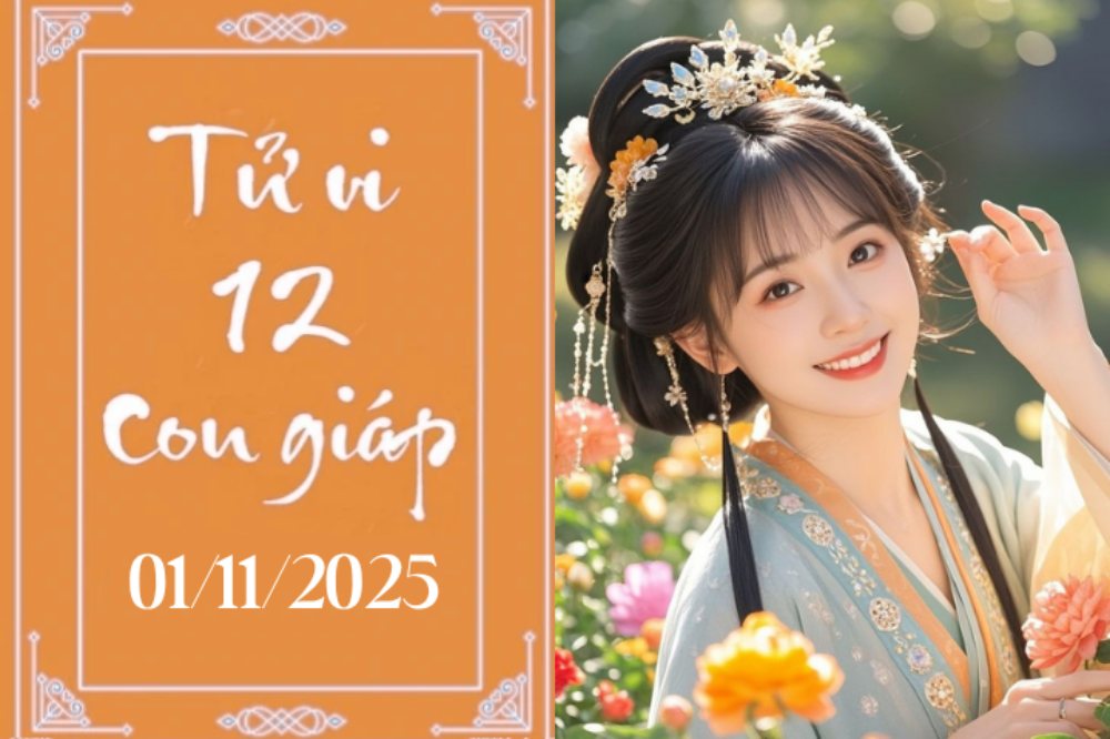 Tử vi 12 con giáp hôm nay ngày 1/11/2025: Thìn thăng tiến, Dần cần thận trọng