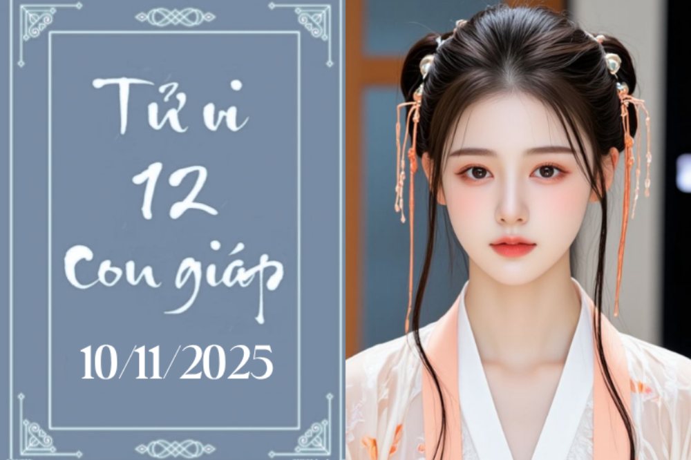 Tử vi 12 con giáp hôm nay ngày 10/11/2025: Dần cẩn trọng tiền bạc, Ngọ tận dụng may mắn để hoàn thành kế hoạch còn dang dở.