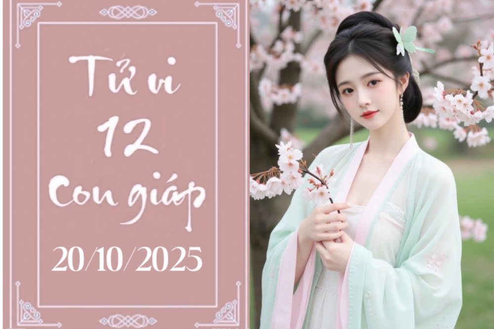 Tử vi 12 con giáp hôm nay ngày 20/10/2025: Tuất may mắn, Tý muộn phiền