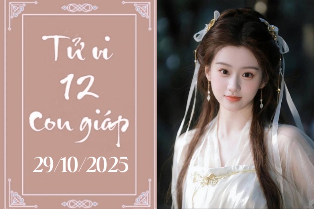 Tử vi 12 con giáp hôm nay ngày 29/10/2025: Ngọ may mắn, Tỵ thuận lợi