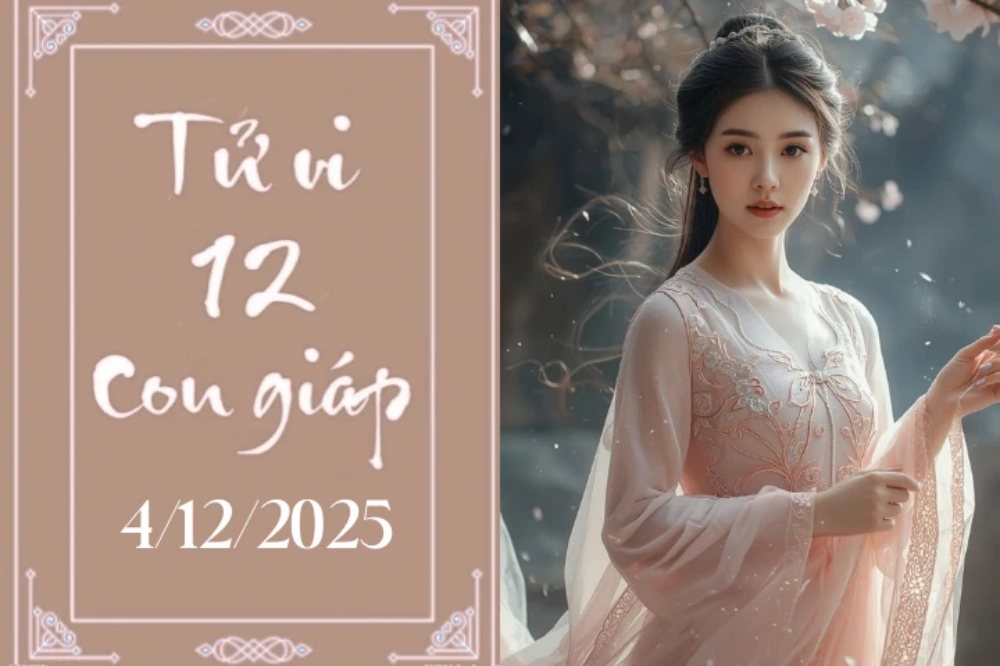 Tử vi 12 con giáp hôm nay ngày 4/12/2025: Tỵ may mắn, Mùi thận trọng