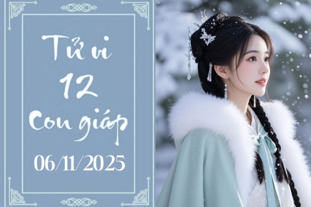 Tử vi 12 con giáp hôm nay ngày 6/11/2025: Thìn bình yên, Thân trắc trở