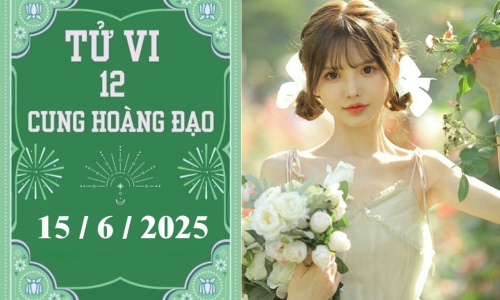 Tử vi 12 cung hoàng đạo hôm nay ngày 15/6/2025: Bạch Dương khó khăn, Xử Nữ nóng vội