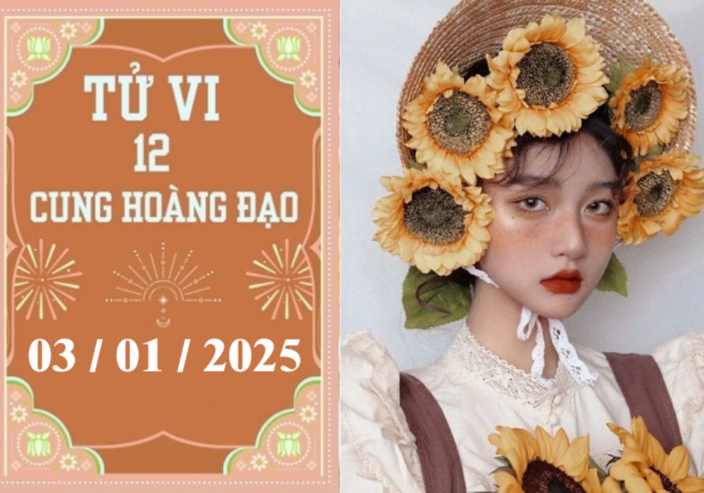 Tử vi ngày 03/01/2025 của 12 cung hoàng đạo: Song Tử thuận lợi, Cự Giải khó khăn