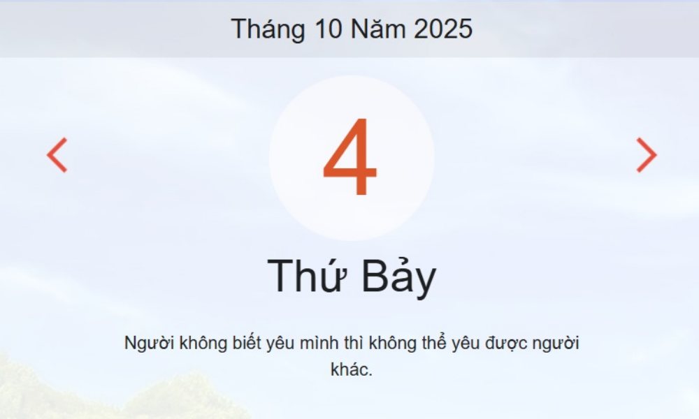 Lịch âm 4/10 – Xem âm lịch ngày 4/10