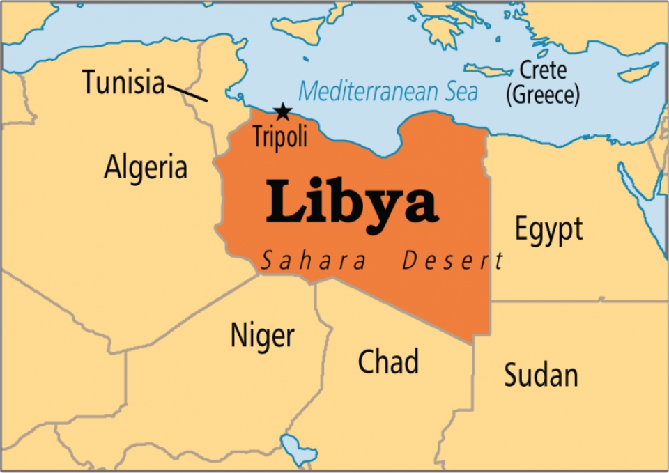 Bản đồ hành chính nước Libya (Libya Map) khổ lớn năm 2022