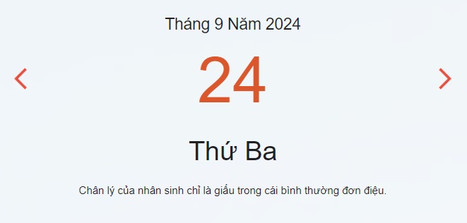 Âm lịch hôm nay 24/9 chính xác nhất - lịch vạn niên 24/9/2024