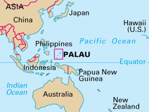 Bản đồ hành chính nước Palau (Palau Map) khổ lớn năm 2022