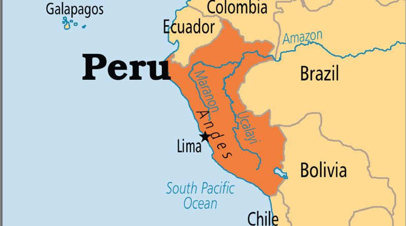 Bản đồ hành chính nước Peru (Peru Map) khổ lớn năm 2022