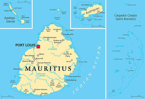 Bản đồ hành chính nước Mauritius (Mauritius Map) khổ lớn 2022