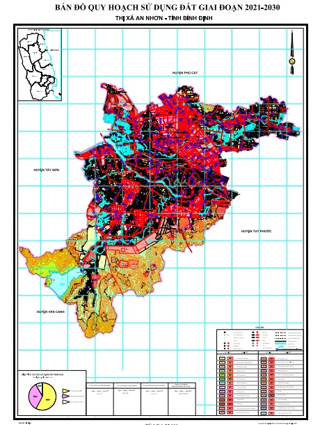 Bản đồ quy hoạch sử dụng đất thị xã An Nhơn đến năm 2030