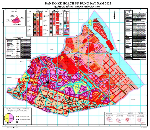 Bản đồ quy hoạch sử dụng đất quận Cái Răng đến 2030