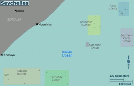 Bản đồ hành chính nước Seychelles (Seychelles Map) khổ lớn 2022