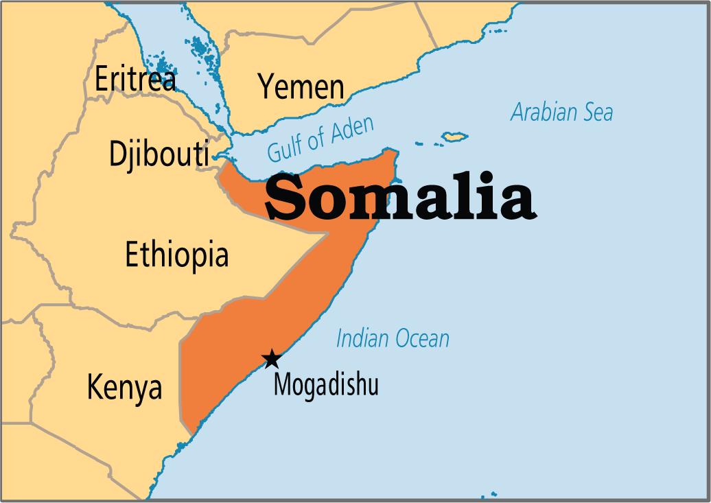 Bản đồ hành chính nước Somalia (Somalia Map) khổ lớn 2022