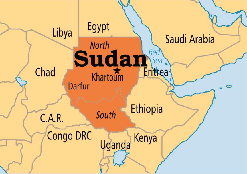 Bản đồ hành chính nước Nam Sudan (Nam Sudan Map) khổ lớn 2022