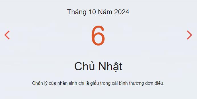 Lịch âm 06/10 - Âm lịch hôm nay 06/10 chính xác nhất - lịch vạn niên 06/10/2024