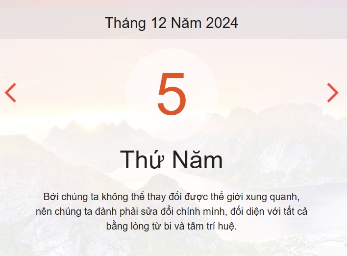 Lịch âm 5/12 - Âm lịch hôm nay 5/12 - lịch vạn niên ngày 5/12/2024