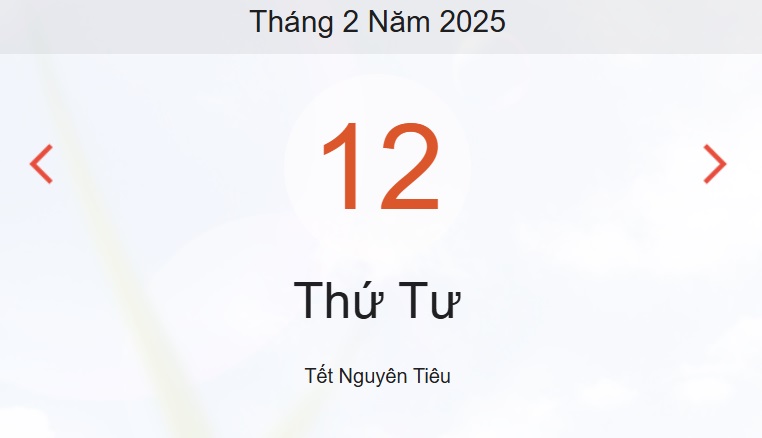 Lịch âm 12/2 chính xác nhất - lịch vạn niên ngày 12/2/2025