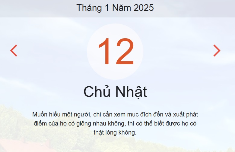 Lịch âm 12/1 chính xác nhất - lịch vạn niên ngày 12/1/2025