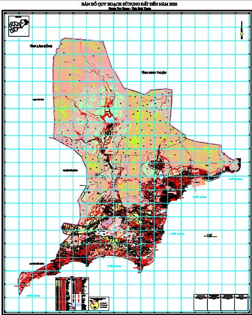 Bản đồ quy hoạch sử dụng đất đến 2030, huyện Tuy Phong, tỉnh Bình Thuận