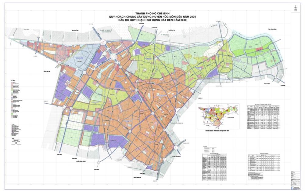 bản đồ quy hoạch huyện hóc môn