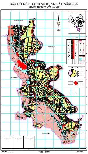 Bản đồ kế hoạch sử dụng đất năm 2022, huyện Mỹ Đức