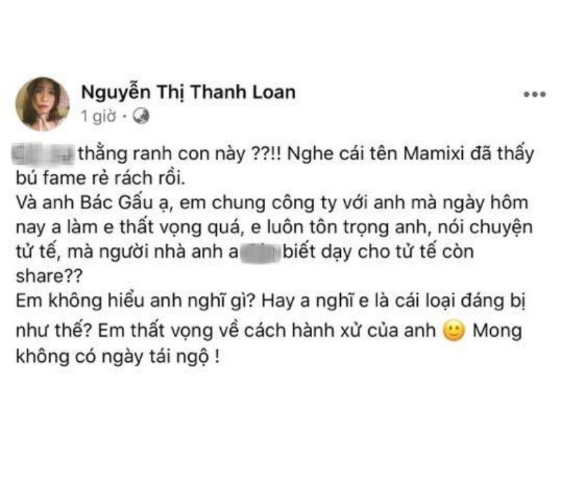 Milona bị xúc phạm khiếm nhã