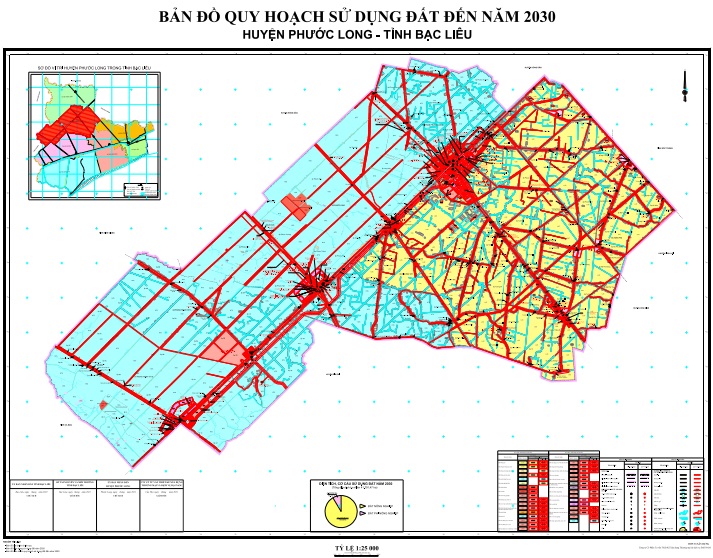 Bản đồ quy hoạch sử dụng đất thời kỳ 2021-2030 huyện Phước Long