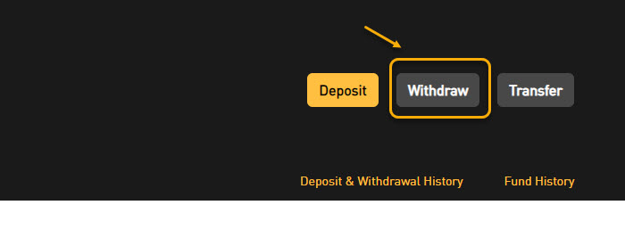 Click vào Withdraw.