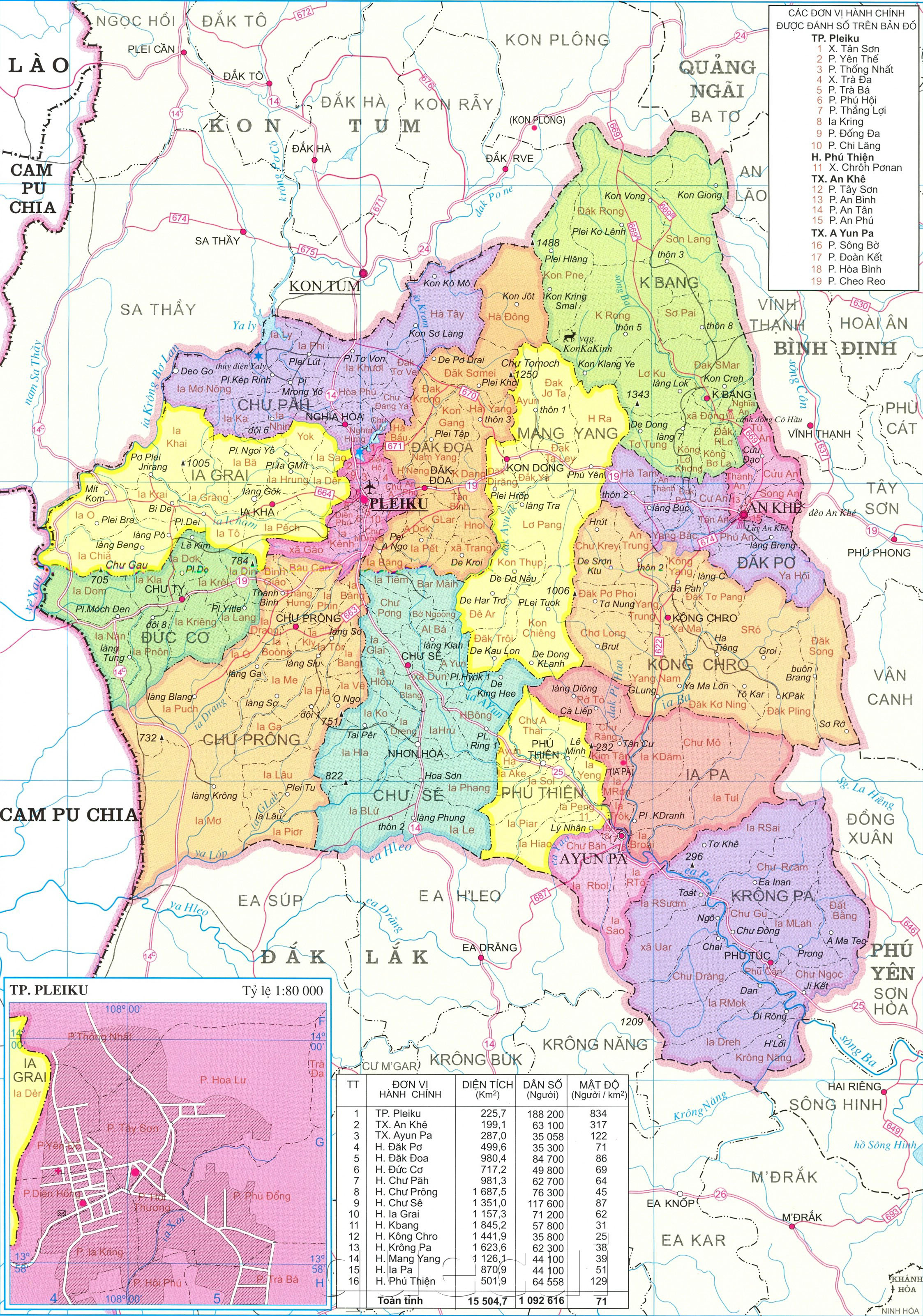 Bản đồ Hành chính tỉnh Gia Lai 2022: Với bản đồ hành chính tỉnh Gia Lai 2022, bạn sẽ có một cái nhìn tổng quan về cơ cấu hành chính và phân cấp các đơn vị hành chính trong tỉnh Gia Lai. Điều này sẽ giúp bạn dễ dàng tìm kiếm những thông tin và dịch vụ cần thiết khi đến Gia Lai.